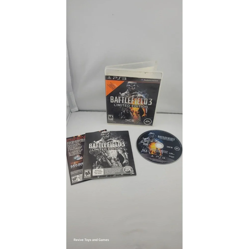 Battlefield 3 Limited Edition (Sony PlayStation 3, PS3 2011) CIB Complete Tested